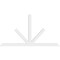 Ekena Millwork Saratoga Architectural Grade PVC Gable Bracket, 84"W x 45 1/2"H x 2"D x 4"F, 13/12 Pitch GBP084X46X0204SAR00 - alternate 4